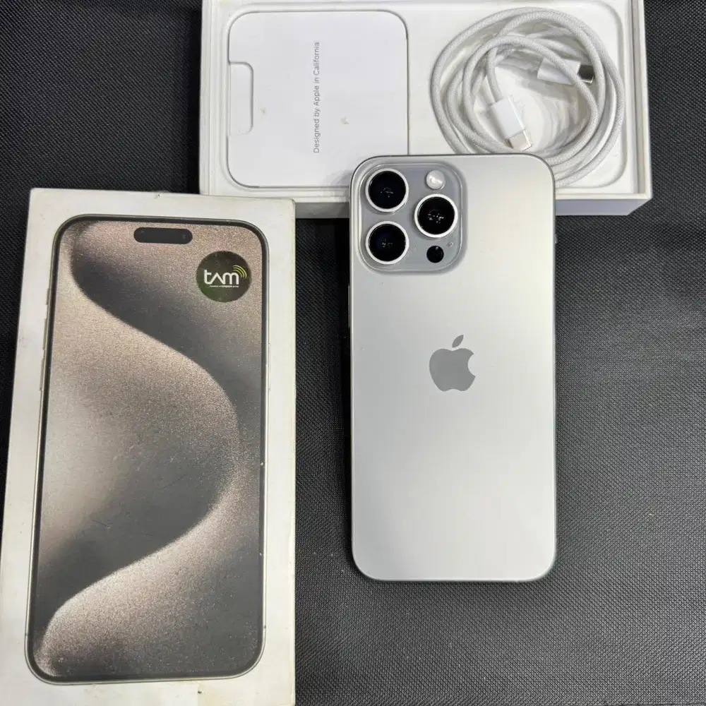 iphone 15 promax 256gb resmi ibox mulus like new bh tinggi set ori