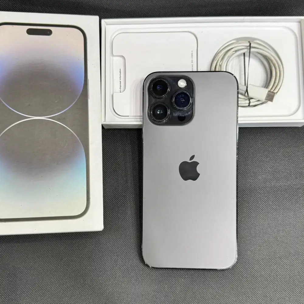 iphone 14 promax 256gb mulus like new set original no minus