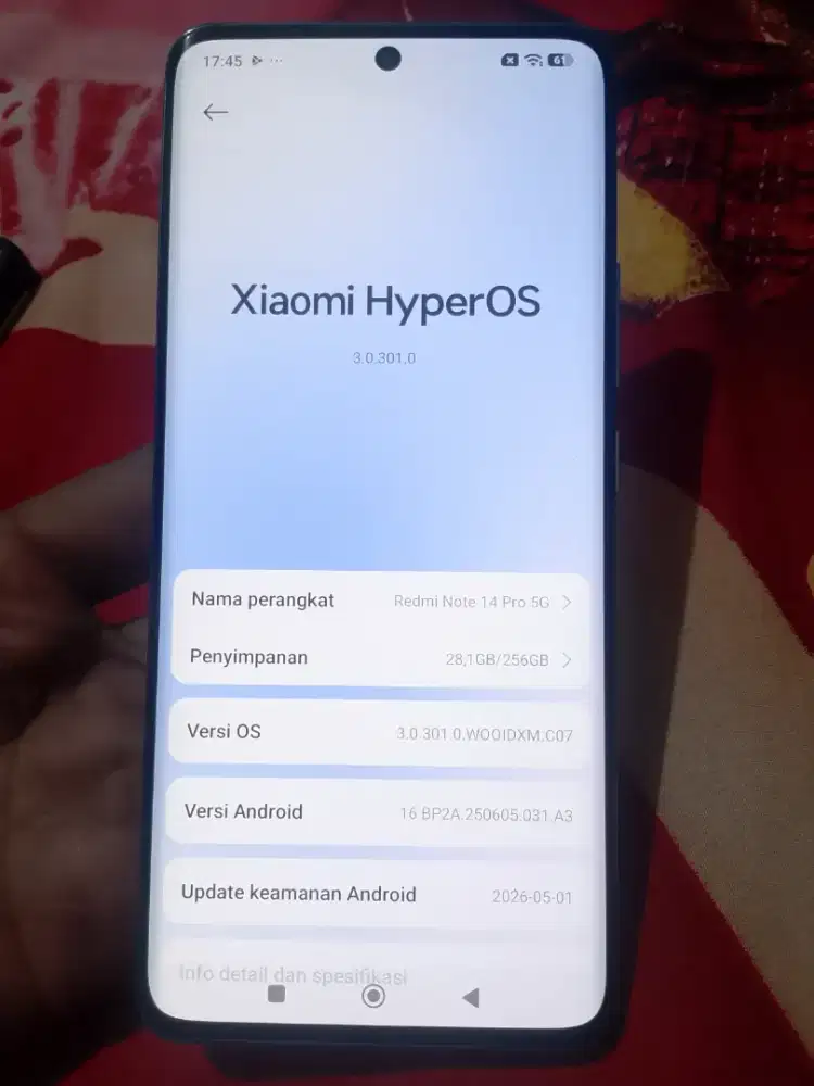 Handphone redmi note 14 pro 5g 8/256