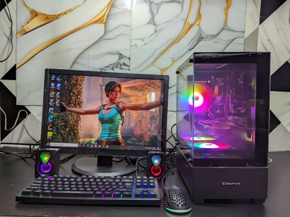 PC GAMING EDITING OFFICE KANTOR OLSHOP BERGARANSI SIAP PAKAI FULLSET