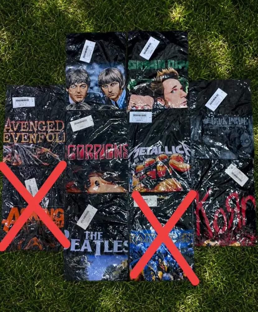 Kaos Band baru 50 all item