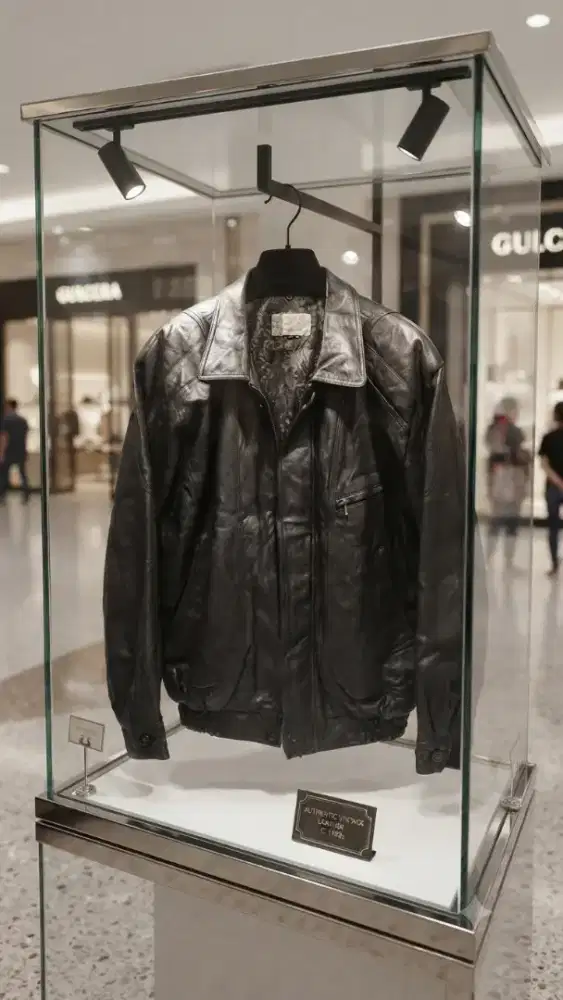 Jaket kulit asli