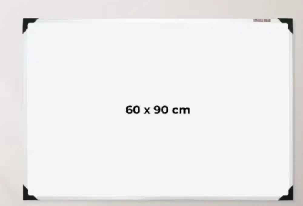 Papan tulis putih non magnetik 60x90