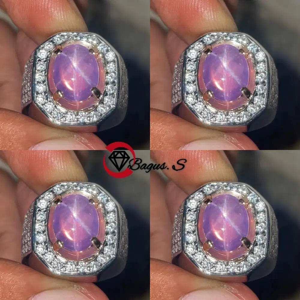 Natural Purple Star Sapphire No Heat SriLanka 3.6 Ct