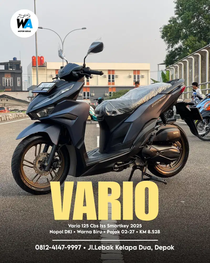 Vario 125 Cbs Iss Smarkey Tahun 2025 Cash/Kredit