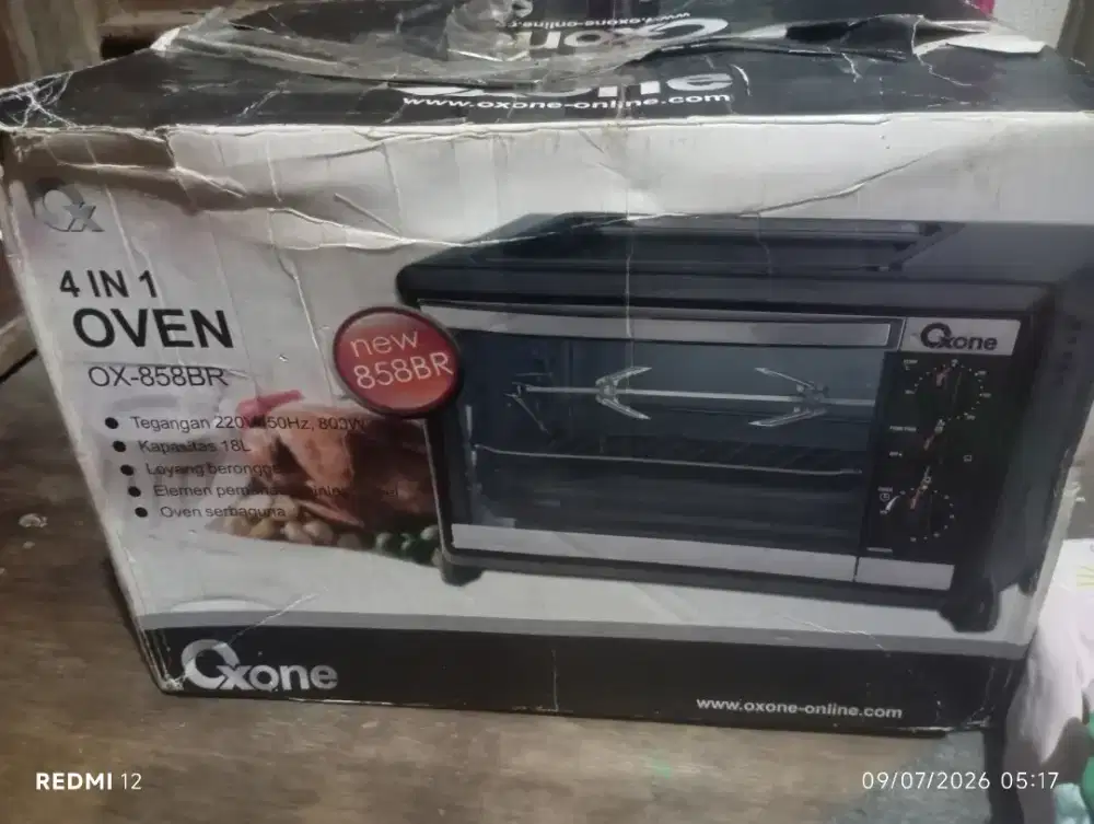 Oven listrik Oxone tipe OX-858BR 18 liter