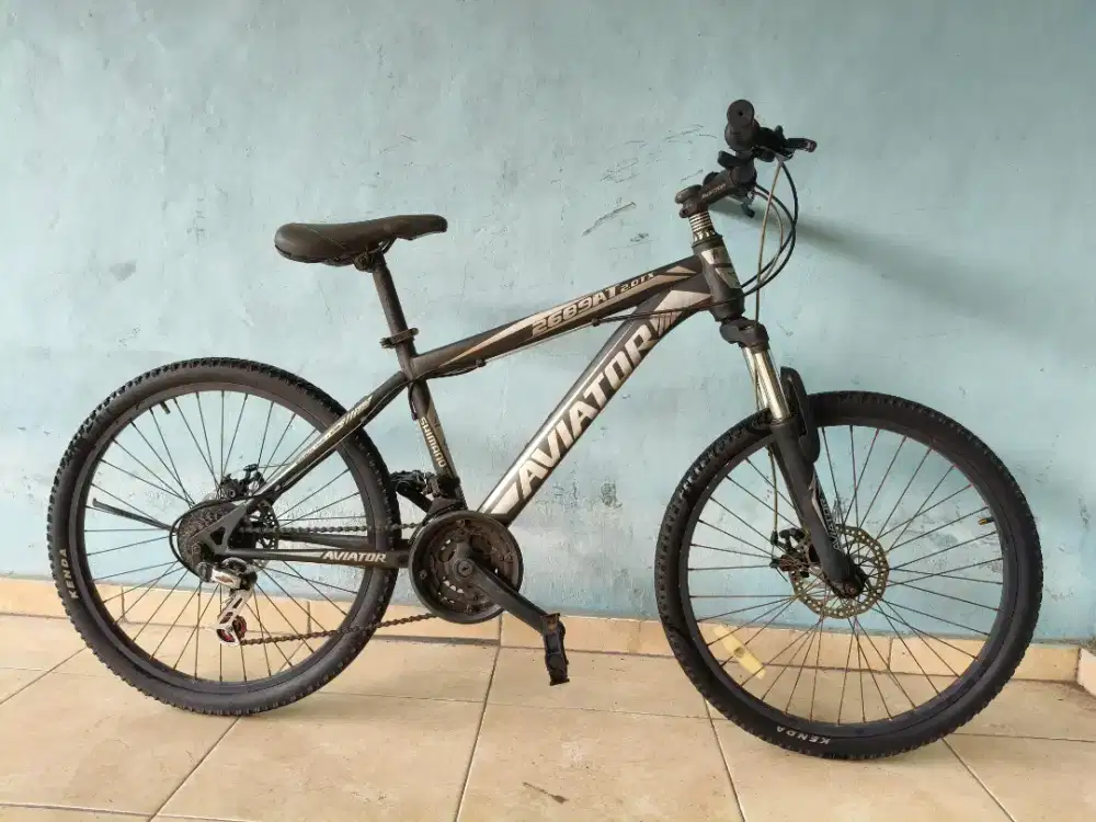 Sepeda Gunung MTB Aviator 2689 AT Abu UK 26 Normal