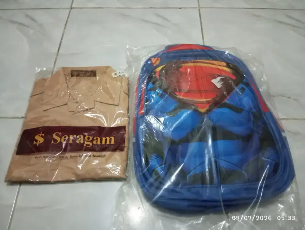 Jual murah tas sekolah & baju seragam Pramuka SD