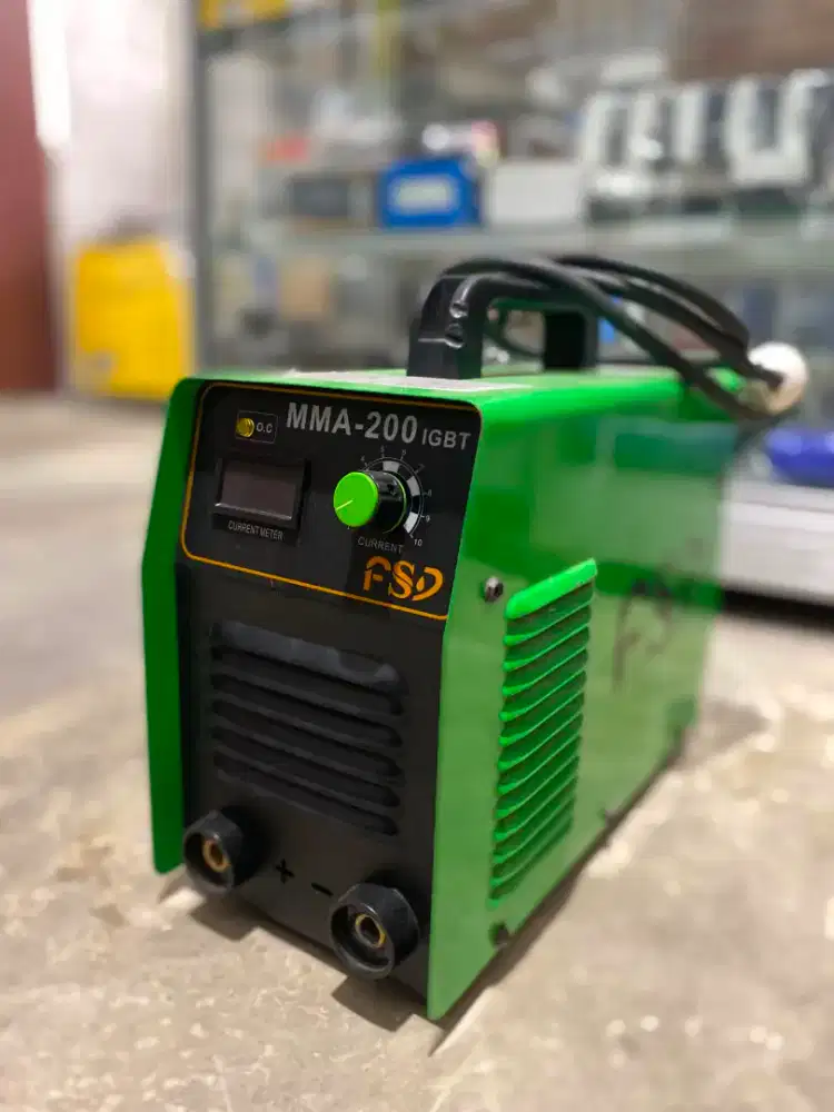 MESIN LAS BEKAS MMA 200A FSD LISTRIK INVERTER IGBT DC 1 PHASE