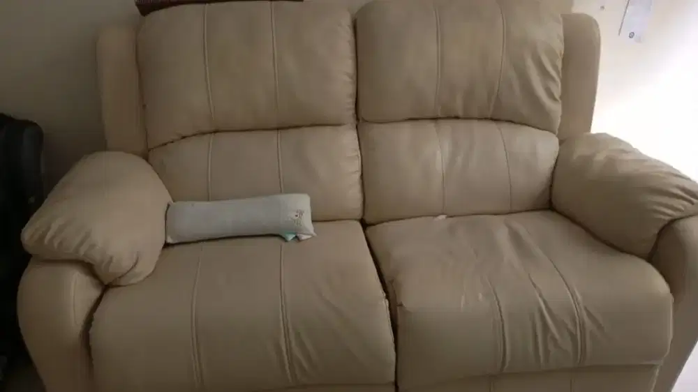 Sofa reclining, recliner (rebah) kulit