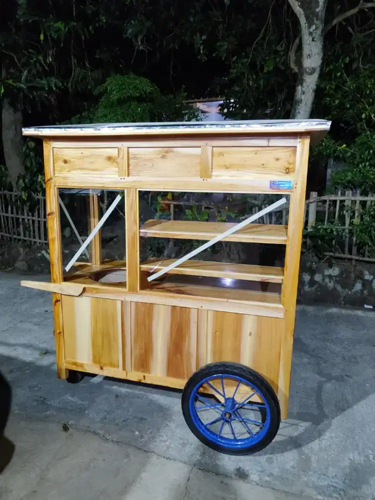 Gerobak Angkringan Bakso Mie Ayam PeceL Bubur Sate Martabak Ronde dlL