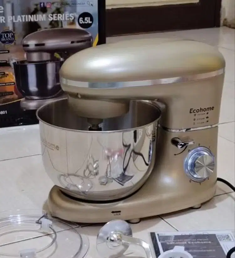 dijual mixer Ecohome ESM 999 warna gold like new