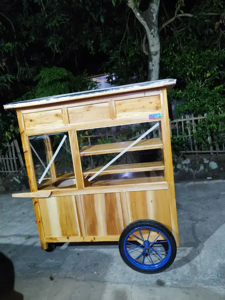 Gerobak Angkringan Bakso Mie Ayam PeceL Bubur Sate Martabak Ronde dlL