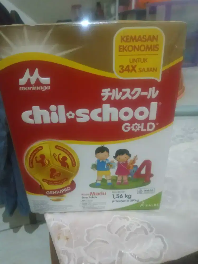 Susu morinaga chil school gold 4 rasa madu 1560gr