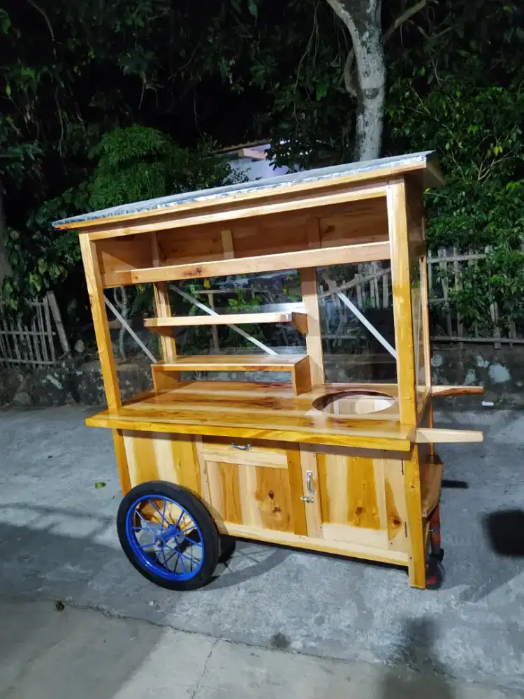 Gerobak Angkringan Bakso Mie Ayam PeceL Bubur Sate Martabak Ronde dlL