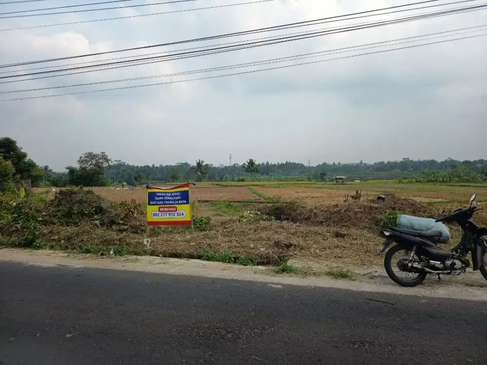 Tanah strategis pinggir jalan ramai