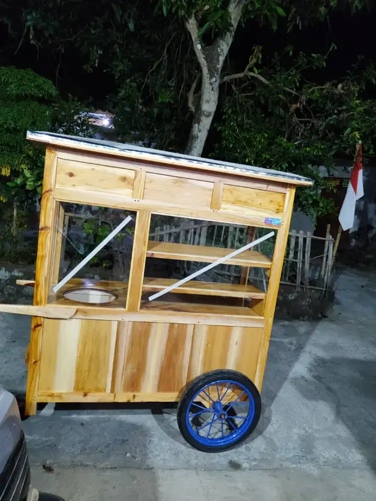 Gerobak Angkringan Bakso Mie Ayam PeceL Bubur Sate Martabak Ronde dlL