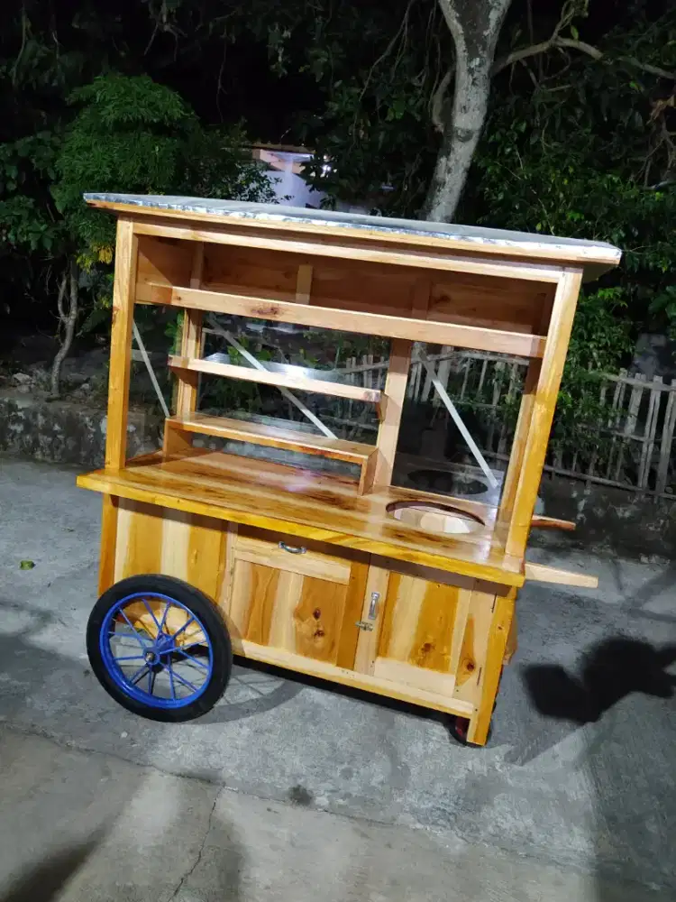 Gerobak Angkringan Bakso Mie Ayam PeceL Bubur Sate Martabak Ronde dlL