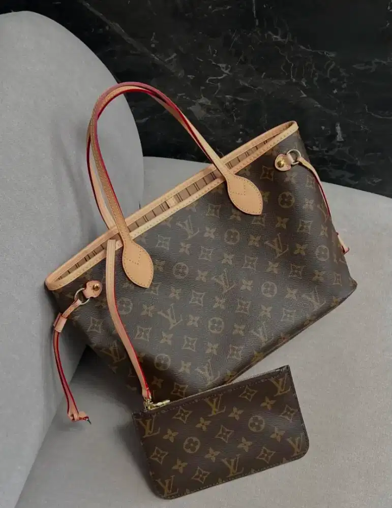 Preloved tas LV Louis Vuitton Neverfull MM Monogram