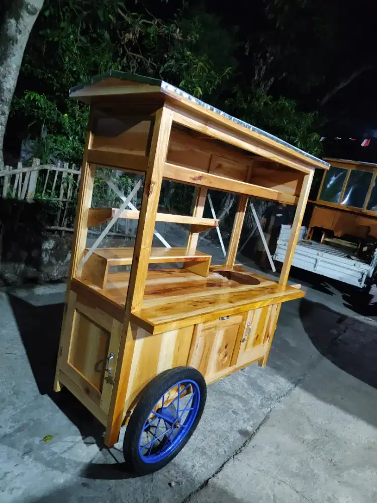 Gerobak Angkringan Bakso Mie Ayam PeceL Bubur Sate Martabak Ronde dlL