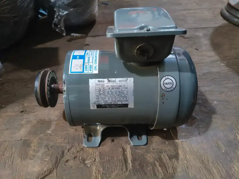 Dinamo Teco 3/4 HP RPM 1400 Listrik 3 Phase / Dinamo Teco 0,55KW 3 Phs