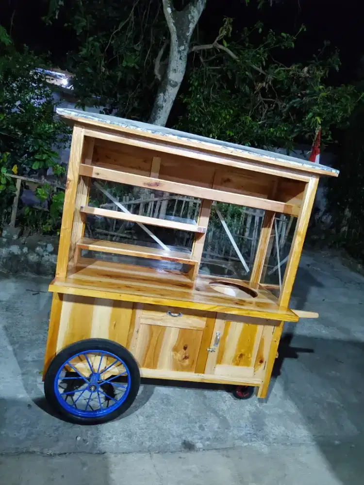 Gerobak Angkringan Bakso Mie Ayam PeceL Bubur Sate Martabak Ronde dlL