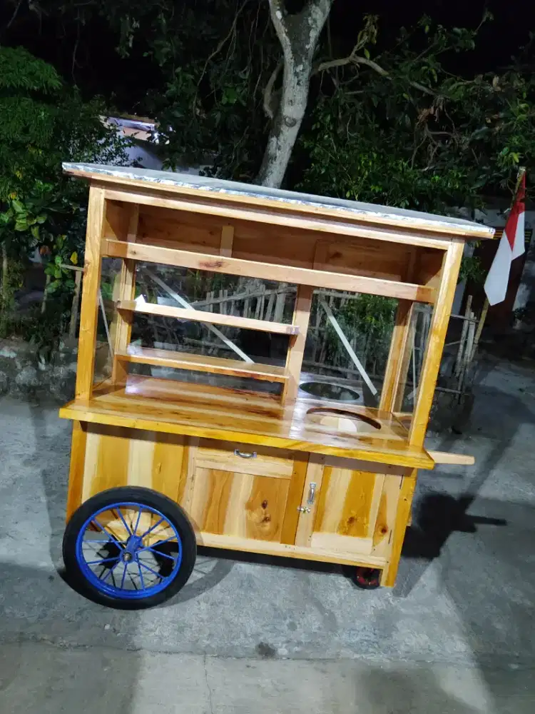 Gerobak Angkringan Bakso Mie Ayam PeceL Bubur Sate Martabak Ronde dlL