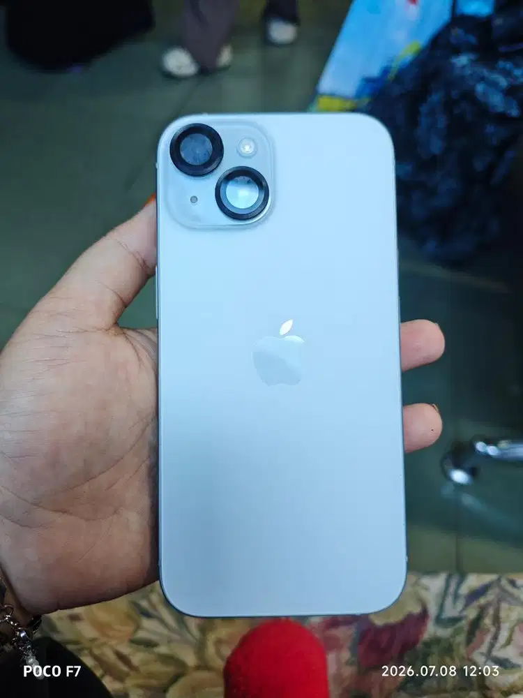 Iphone 15 ex inter 128gb warna blue dualsim