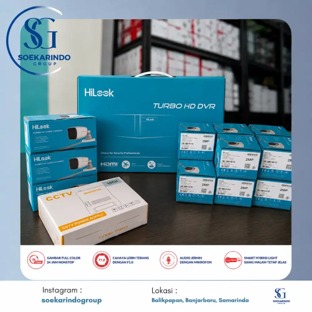 CCTV HiLook Original – Paket Lengkap Siap Pasang Harga Terjangkau