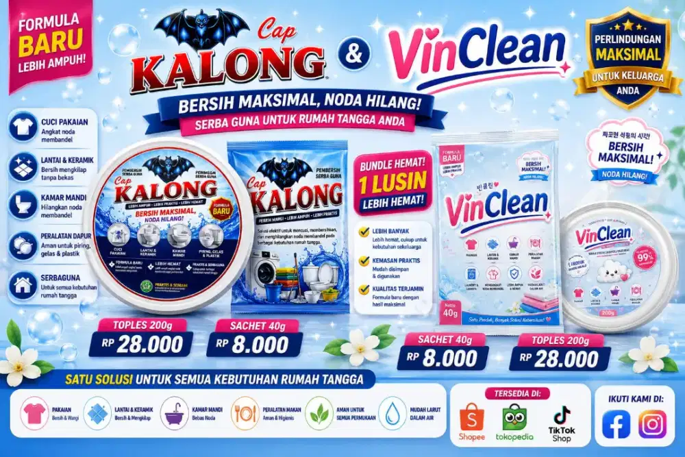Pembersih serbaguna CAP KALONG VINCLEAN