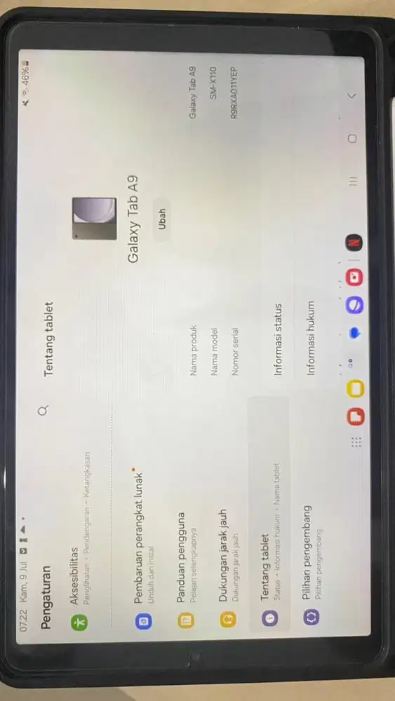 Dijual Tablet Samsung A9