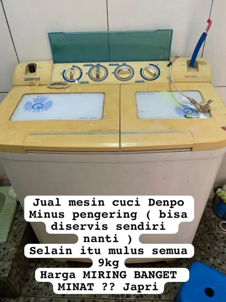 JUAL MESIN CUCI DENPOO 9KG