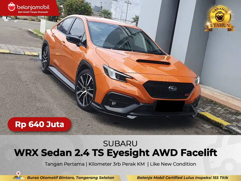[ AWD - KM 3RB ] Subaru WRX Sedan 2.4 TS Eyesight 2023/2024