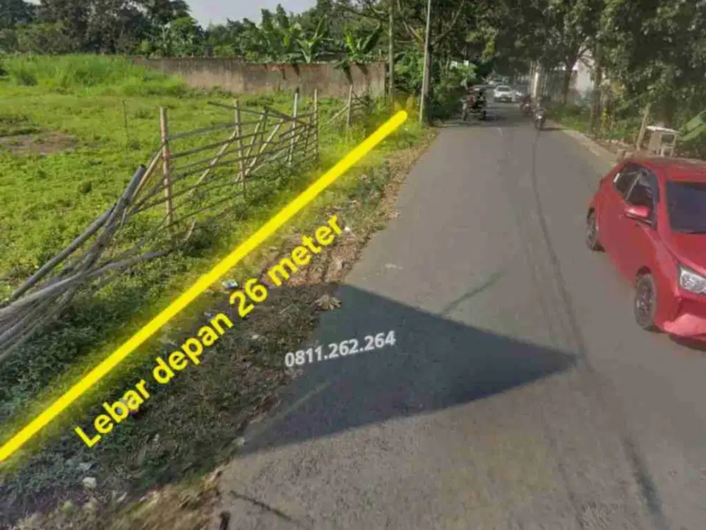 Jual Tanah Garut Lebar depan 26 meter di Jalur Wisata Cipanas