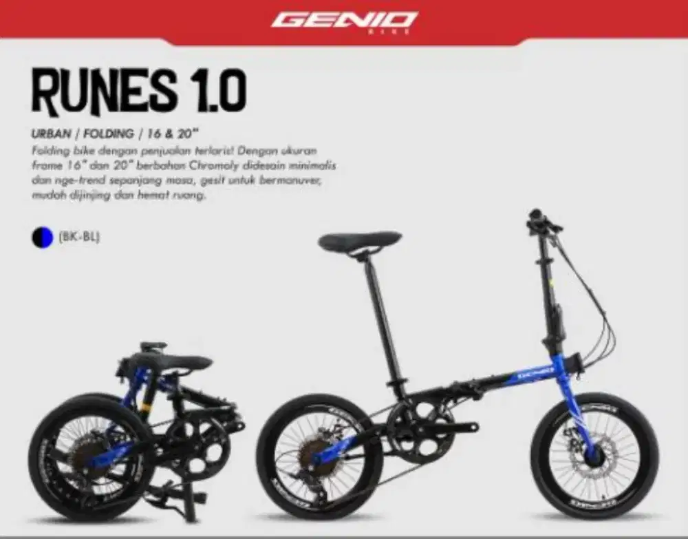 Sepede lipat Genio Runes 1.0