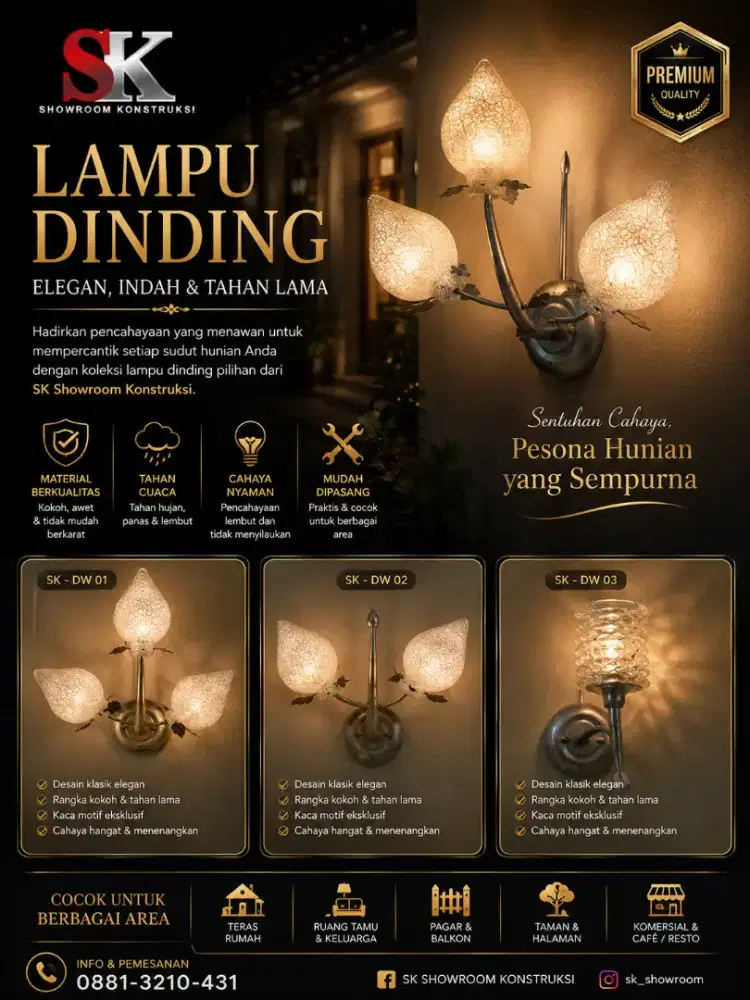 Lampu Dinding minimalis