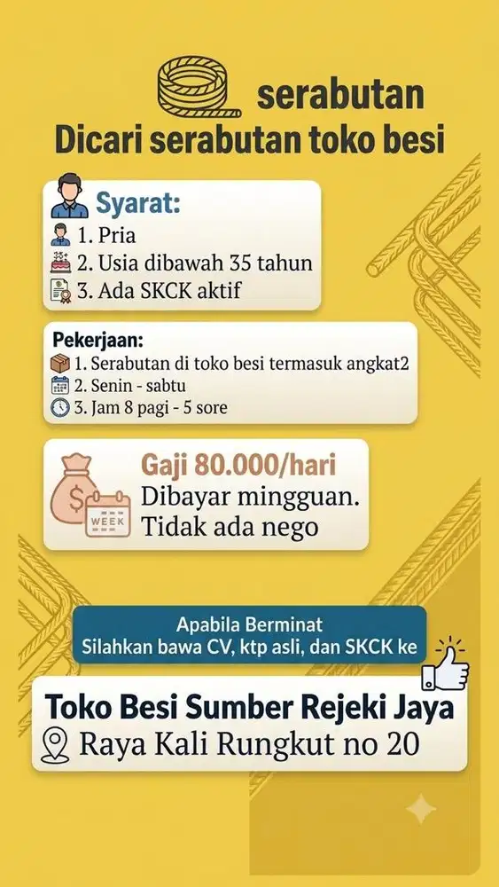 Serabutan toko besi