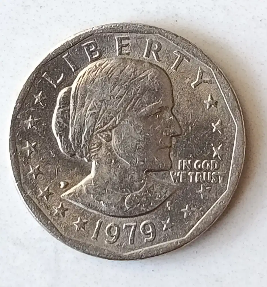 KOLEKTOR rare 1 Dollar US 1979 seri Susan B Anthony DDO