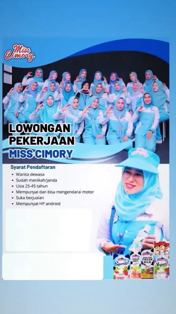 lowongan pekerjaan miss cimory