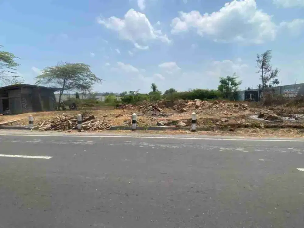 Tanah strategis pinggir jalan aspal lebar dekat calon exit toll, dan kampus UMY