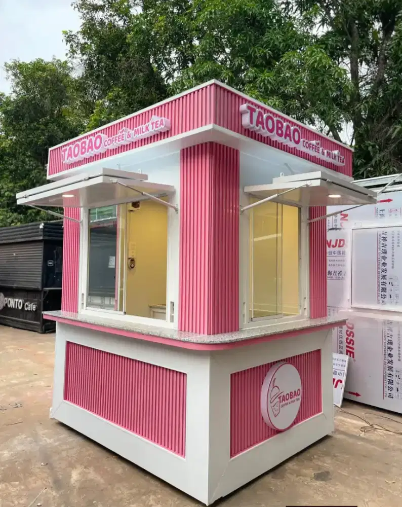 Rombong gerobak booth kontainer container