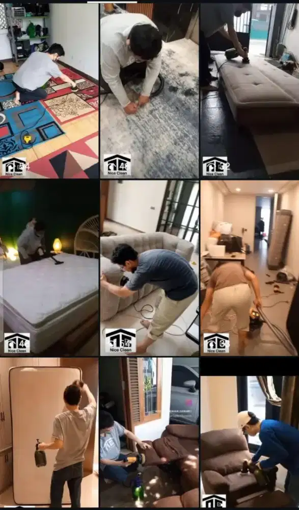 Cuci sofa, karpet, kasur, gorden, poles lantai