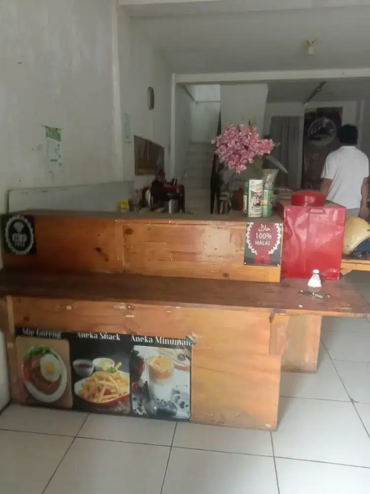 Meja warkop kursi