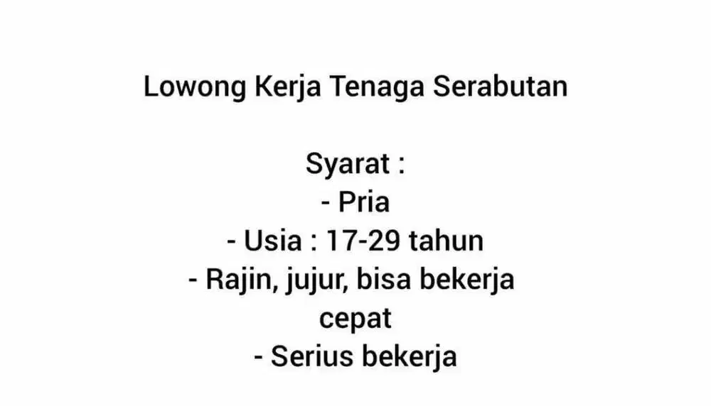 kerja serabutan