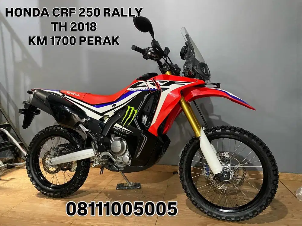 KM BARU 1000 PERAK HONDA CRF 250 RALLY TH 2018 LIKE NEW