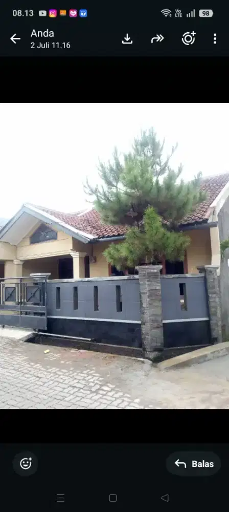 Dikontrakkan rumah full renov lok hook
