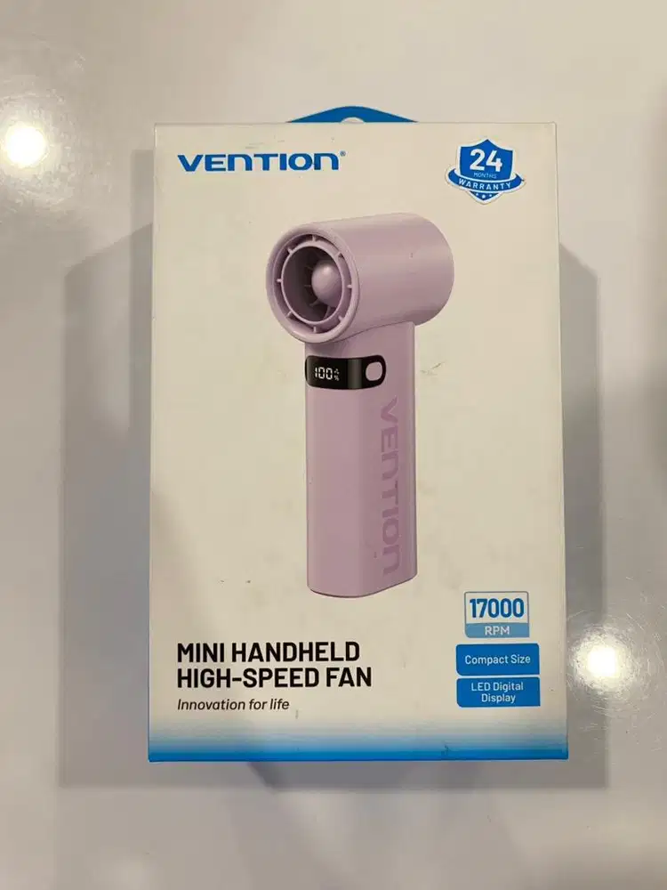 Kipas Vention Mini With Led Display Purple (PBEV0)