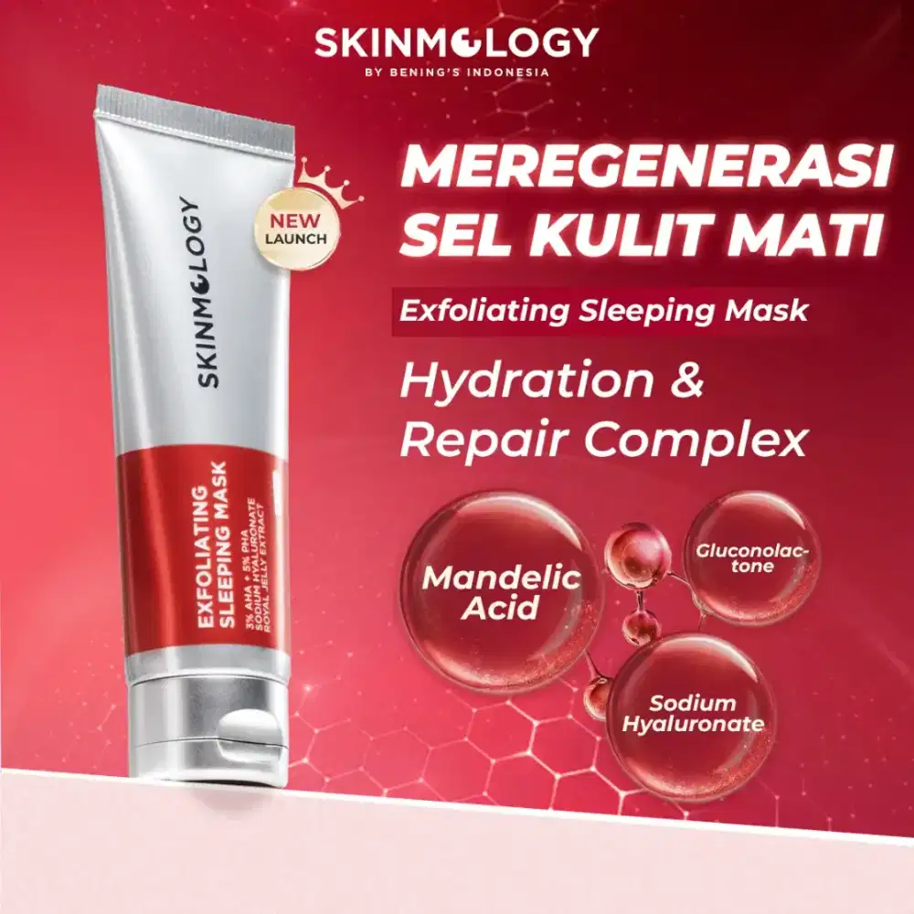SKINMOLOGY EXFOLIATING SLEEPING MASK BY BENING'S DR OKY PRATAMA
