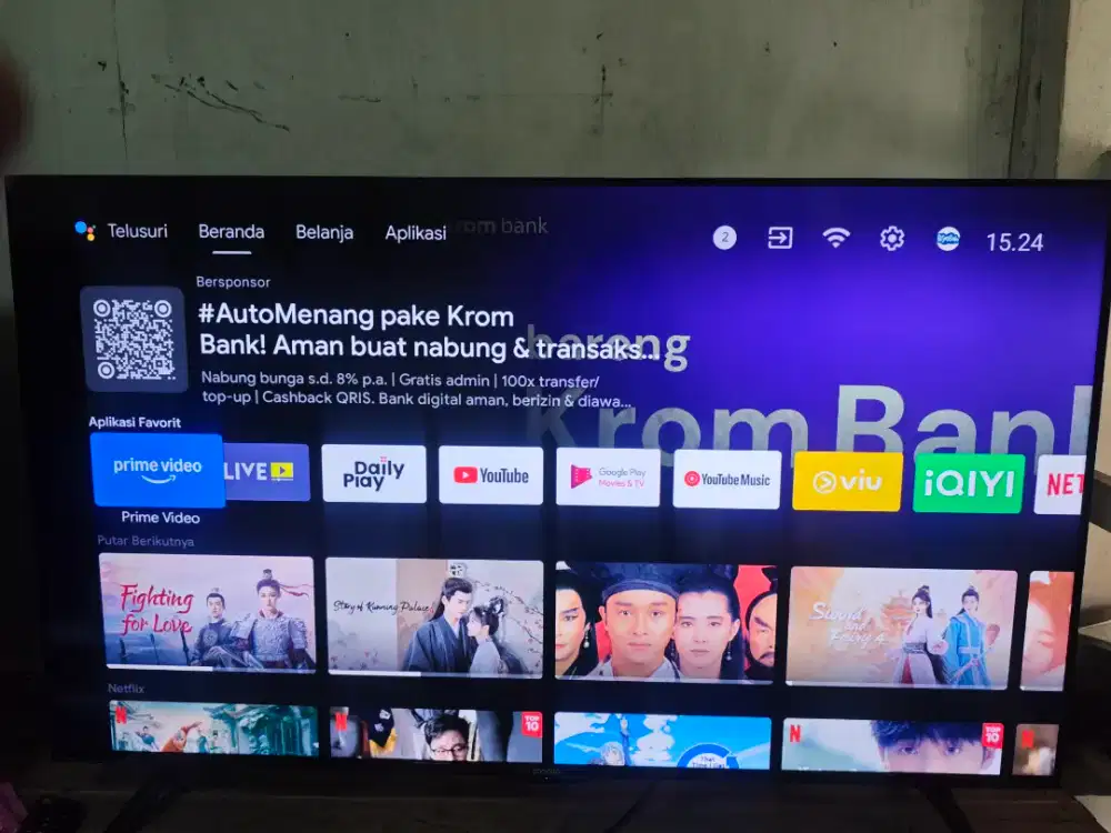 Tv coocaa 50inch android/digital