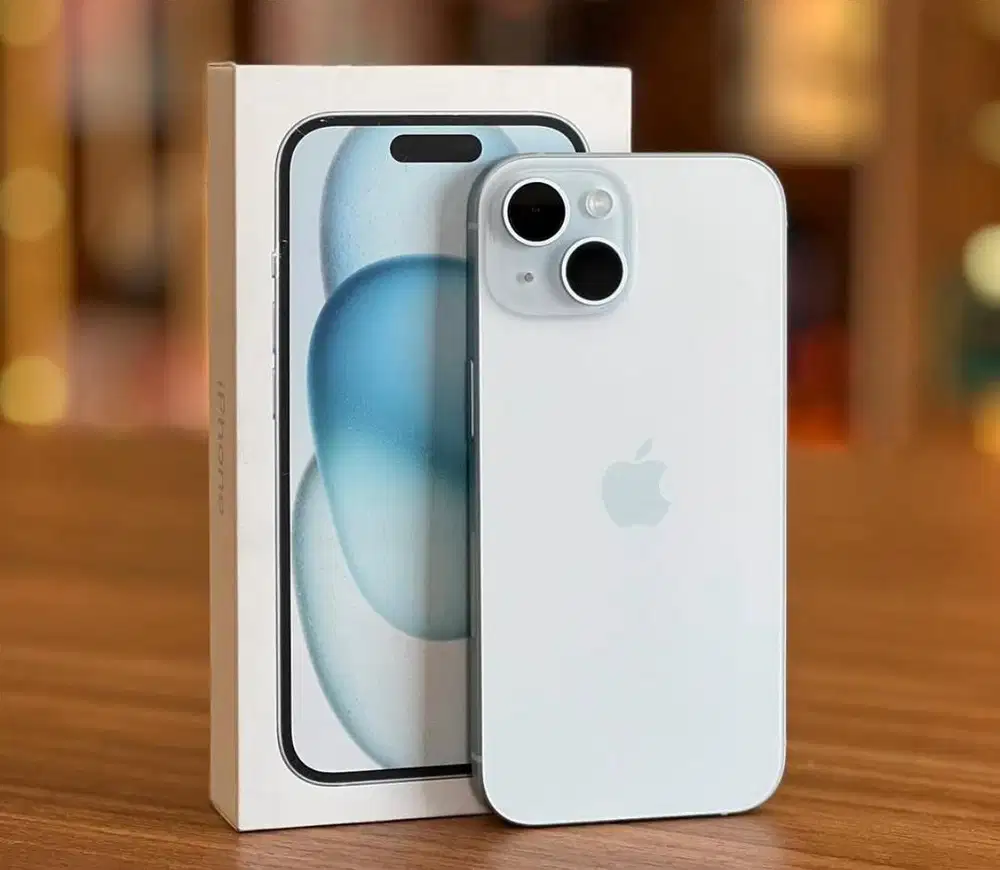 Iphone 15 128 blue (baru) garansi resmi nasional